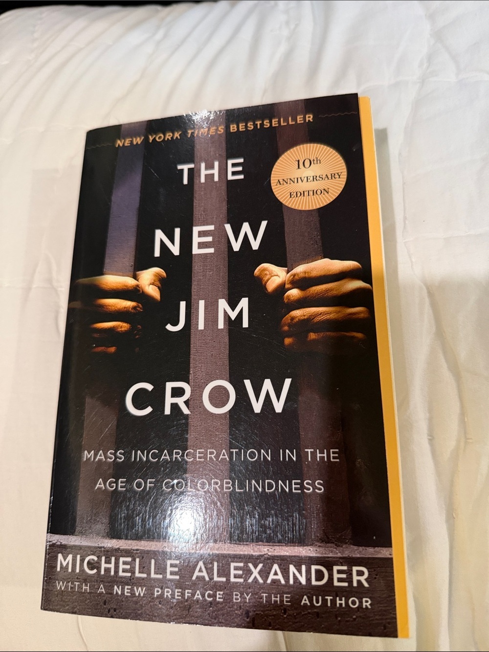 The New Jim Crow by Michelle Alexander - Black & Gold Cover
